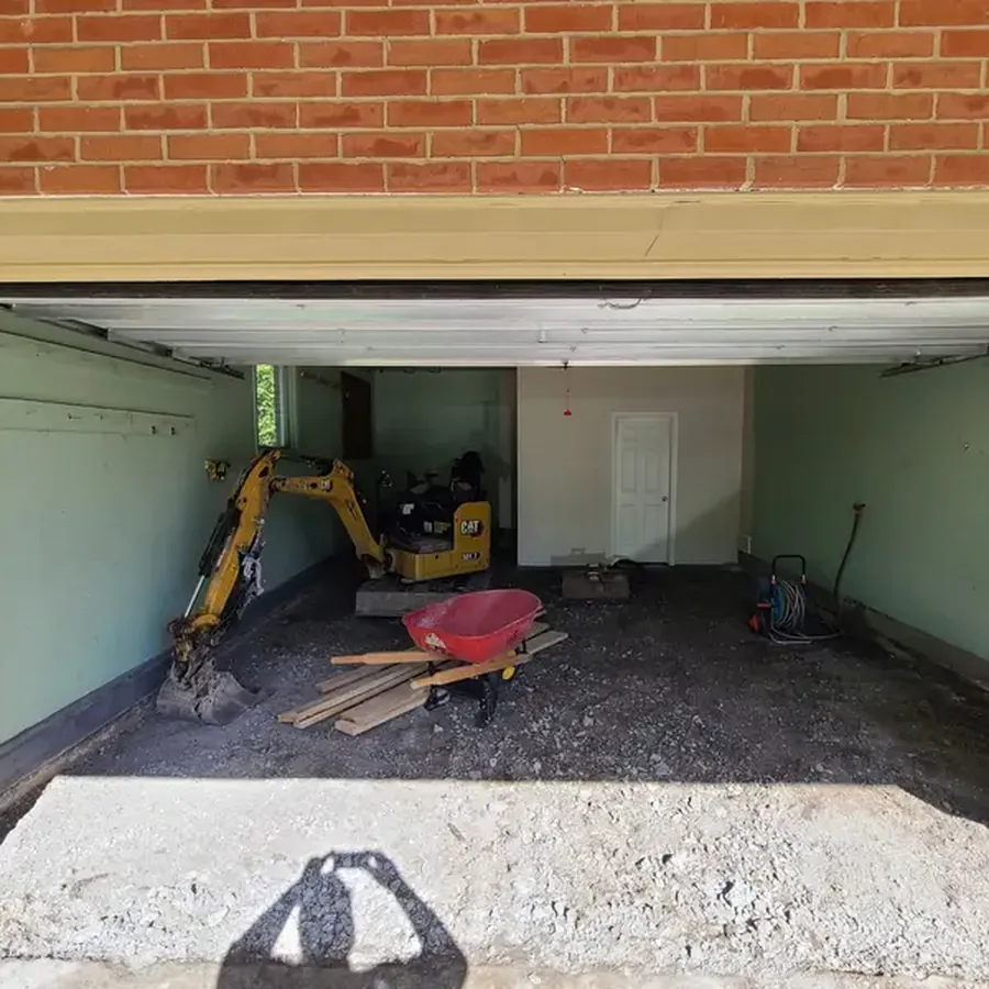 Démolition de la dalle d’un garage
