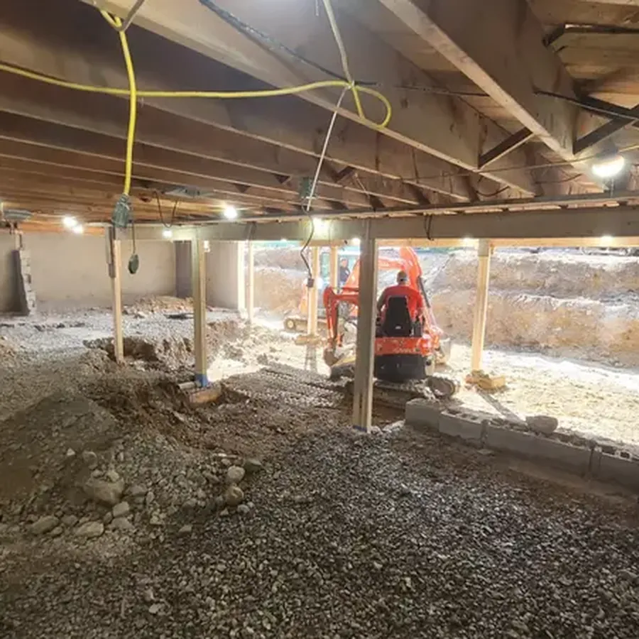 Excavation dans un sous-sol à accès restreint